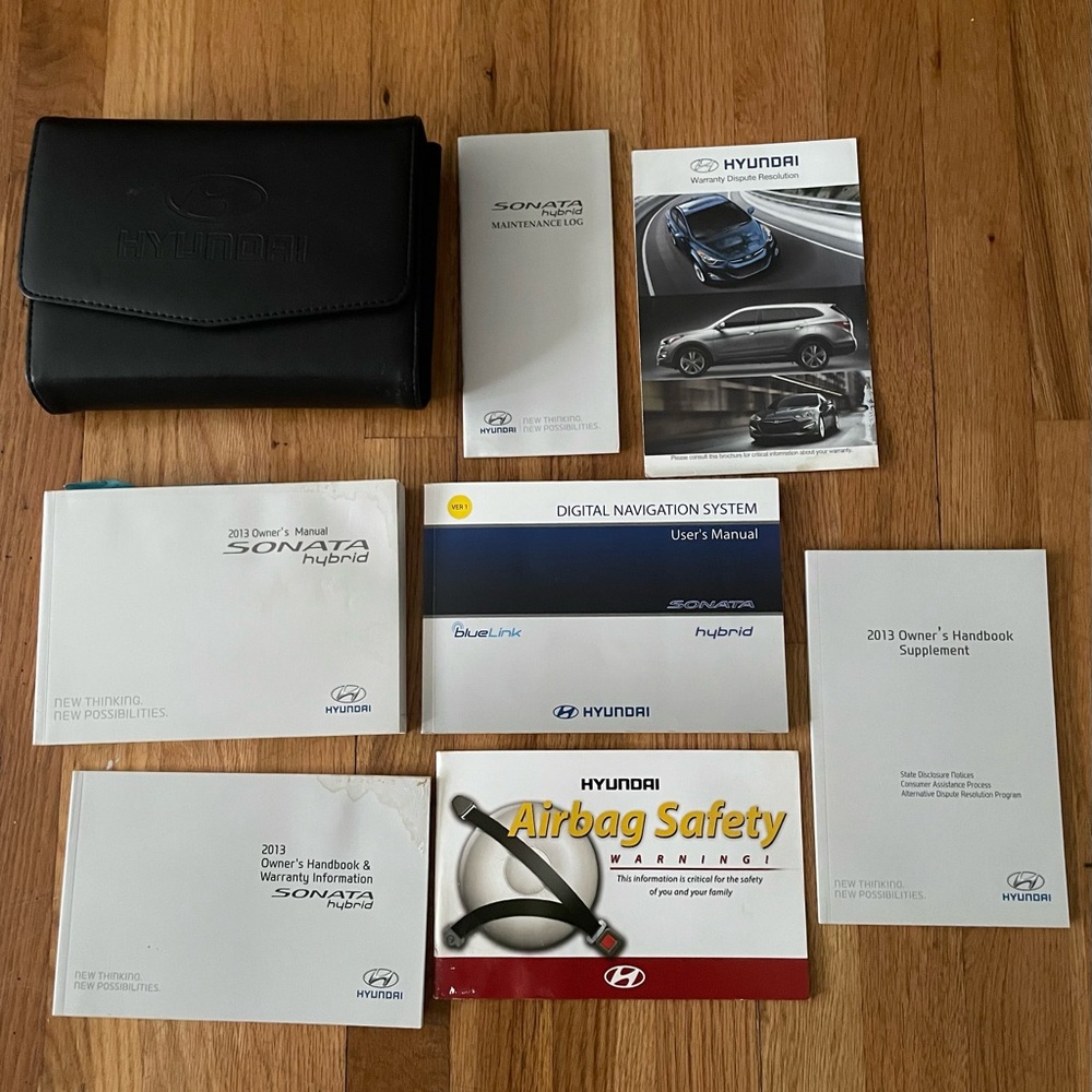 Owner Manual 2013 Hyundai Sonata Hybrid